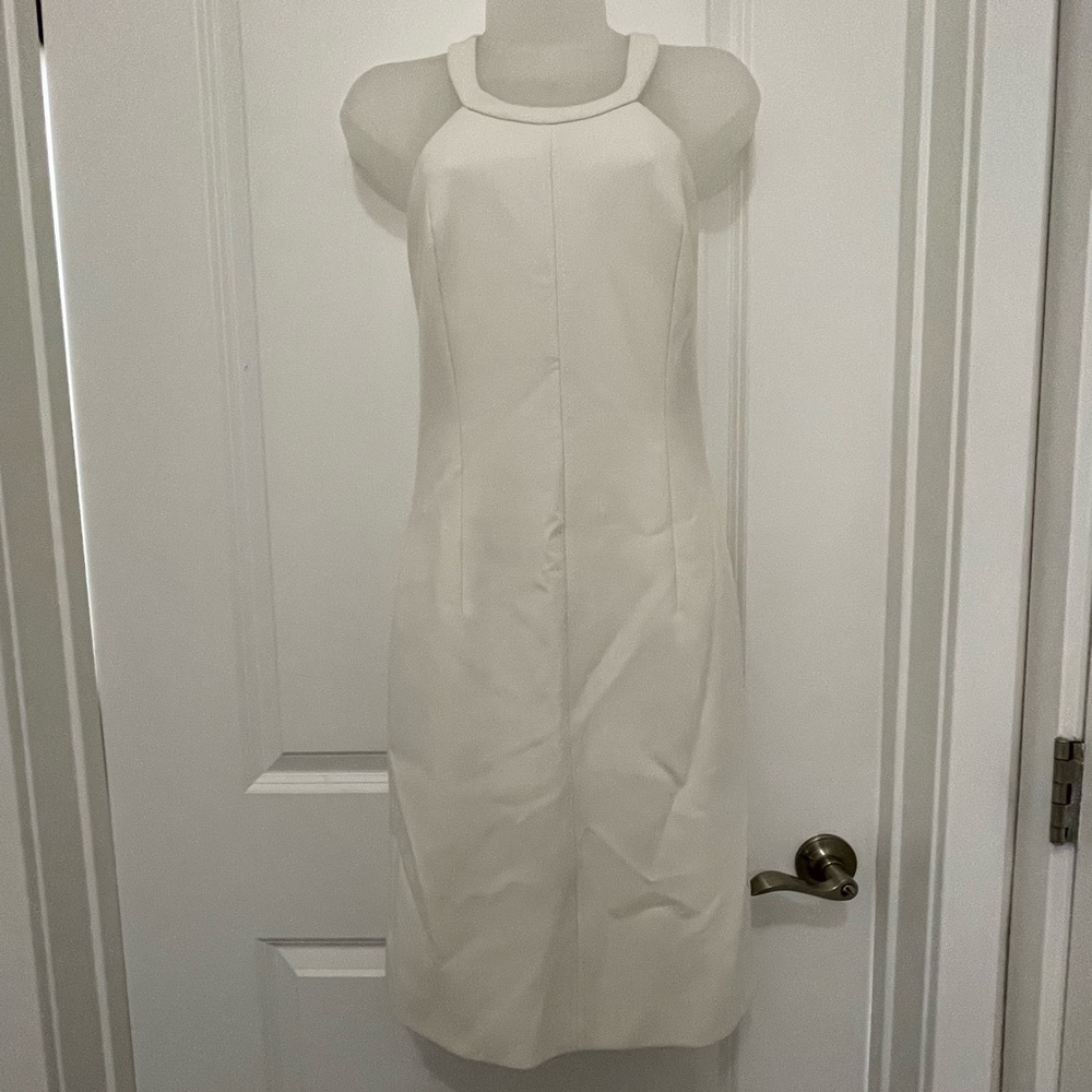 Elizabeth and James white dress
